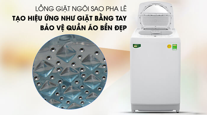 Máy giặt Toshiba 9kg lồng đứng AW-G1000GV WG hiệu ứng