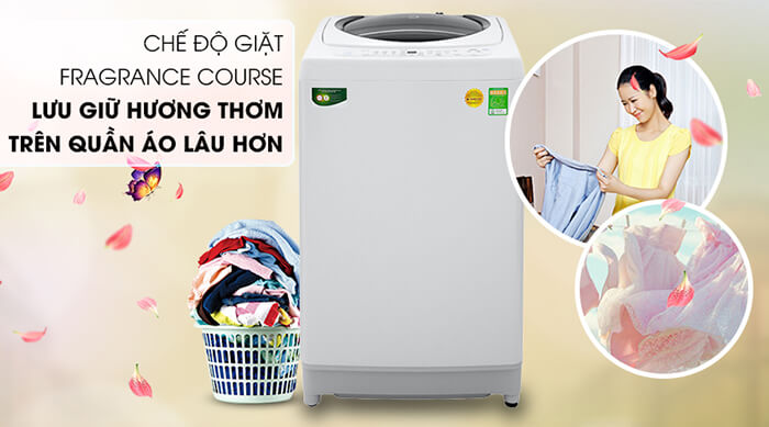 Máy giặt Toshiba 9kg lồng đứng AW-G1000GV WG thơm