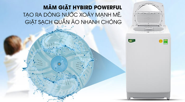 Máy giặt Toshiba 9kg lồng đứng AW-G1000GV WG nước xoáy